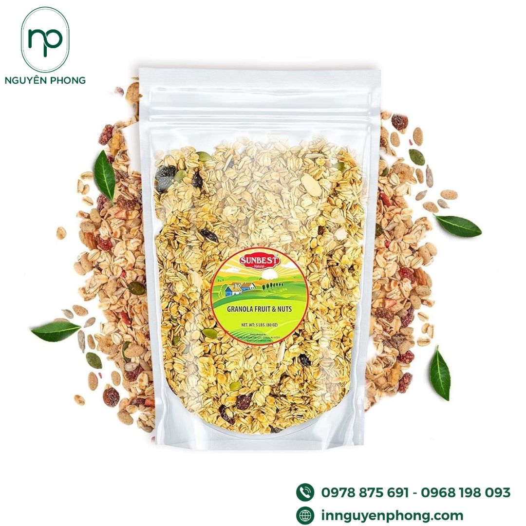 tem dán yến mạch  in thương hiệu